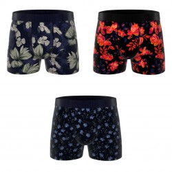 Lot de 3 boxers homme Flowers Garantie 2 ans