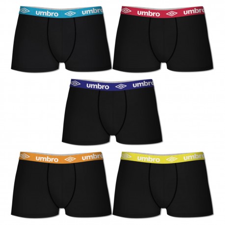 Lot de 5 boxers coton Unis Umbro