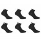 Lot de 6 paires de chaussettes Quarter homme F9300 Noir