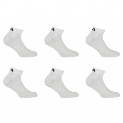 Lot de 6 paires de chaussettes Quarter homme F9300 Blanc