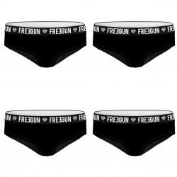 Lot de 4 culottes femme Street Art Uni