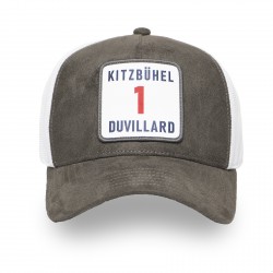 Casquette Trucker premium avec filet Suédine Dossard