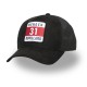 Casquette Trucker premium avec filet Suédine Dossard