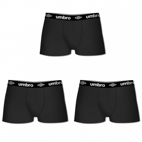 Lot de 3 Boxers Coton Umbro Noir