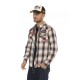 Chemise à carreaux à manches longues homme avec patchs Power