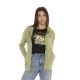 Sweat zippé à capuche femme avec print Desert