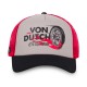 Casquette trucker avec filet effet bambou et print devant Crew