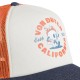 Casquette trucker avec filet effet bambou et print devant Crew