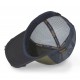 Casquette trucker avec filet effet bambou et print devant Crew
