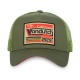 Casquette trucker avec filet en sergé de coton et broderie Surf Vin