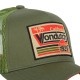 Casquette trucker avec filet en sergé de coton et broderie Surf Vin