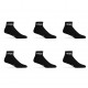 Lot de 6 paires de chaussettes quarter homme Freegun noir