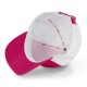 Casquette baseball premium fluo bicolore avec patch rubber print Fluo