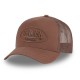 Casquette baseball avec filet en sergé de coton et patch Rubber Logo