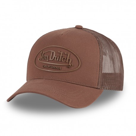 Casquette baseball avec filet en sergé de coton et patch Rubber Logo