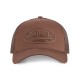 Casquette baseball avec filet en sergé de coton et patch Rubber Logo