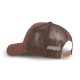 Casquette baseball avec filet en sergé de coton et patch Rubber Logo