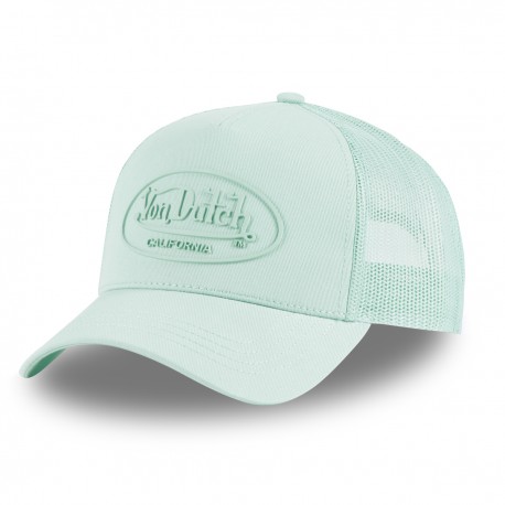 Casquette baseball avec filet en sergé de coton et patch Rubber Logo