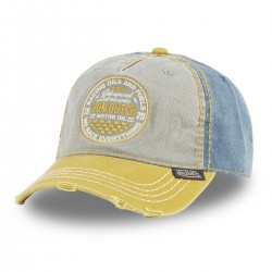 Casquette baseball en sergé de coton effet usé Retro Race