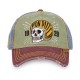 Casquette baseball en sergé de coton effet usé Retro Skull