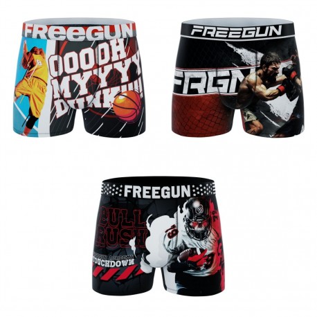 Lot de 4 boxers enfant US Sports Garantie 2 ans