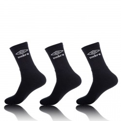 Lot de 3 paires de chaussettes Homme Tennis Umbro Noires
