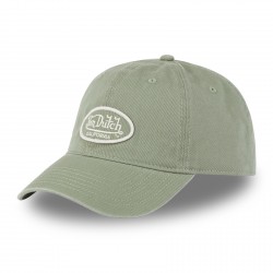 Casquette dad cap en sergé de coton avec patch brodé Log