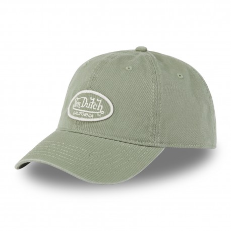 Casquette dad cap en sergé de coton avec patch brodé Log