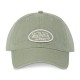 Casquette dad cap en sergé de coton avec patch brodé Log