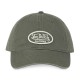 Casquette dad cap en sergé de coton avec patch brodé Log