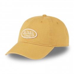 Casquette dad cap en sergé de coton avec patch brodé Log