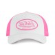Casquette trucker bicolore avec filet avec patch Fluo