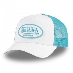Casquette trucker bicolore avec filet avec patch Fluo
