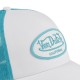 Casquette trucker bicolore avec filet avec patch Fluo