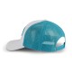 Casquette trucker bicolore avec filet avec patch Fluo