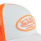 Casquette trucker bicolore avec filet avec patch Fluo
