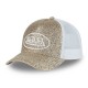 Casquette baseball avec filet femme à paillettes Glitter