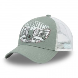 Casquette baseball avec filet femme avec print Skull Flower