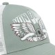Casquette baseball avec filet femme avec print Skull Flower