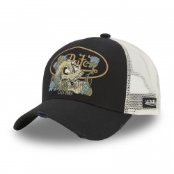 Casquette baseball avec filet femme avec print Vegetal Skull