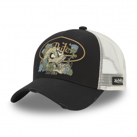 Casquette baseball avec filet femme avec print Vegetal Skull