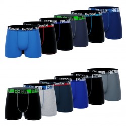 Lot de 12 boxers homme en coton modèles aléatoires Pack surprise