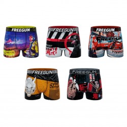 Lot de 5 boxers homme Street Ninja Garantie 2 ans