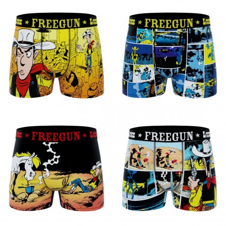 Lot de 4 boxers enfant Lucky Luke