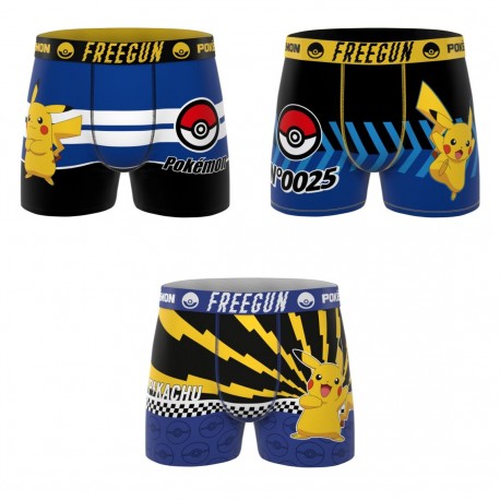 Lot de 3 boxers enfant Pokemon
