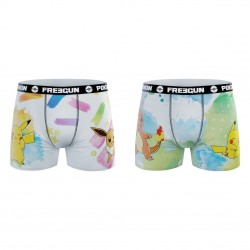 Lot de 2 boxers enfant Pokemon Evoli Salameche