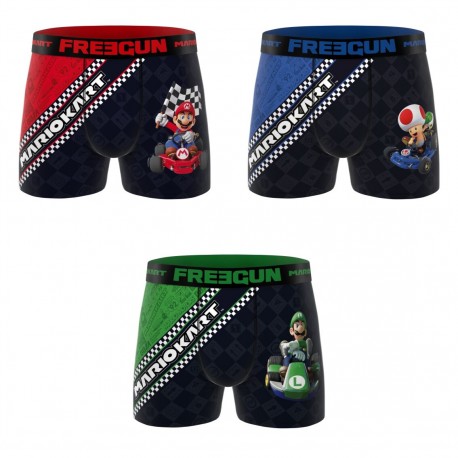 Lot de 3 boxers homme Mario Kart