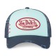 Casquette trucker avec filet effet usé et patch brodé Used