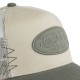 Casquette trucker avec filet effet usé et patch brodé Used