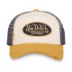 Casquette trucker avec filet effet usé et patch brodé Used